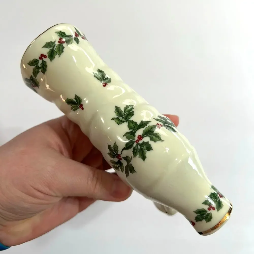 Formalities by Baum Bros Porcelain Victorian Boot Hand Painted Christmas Theme